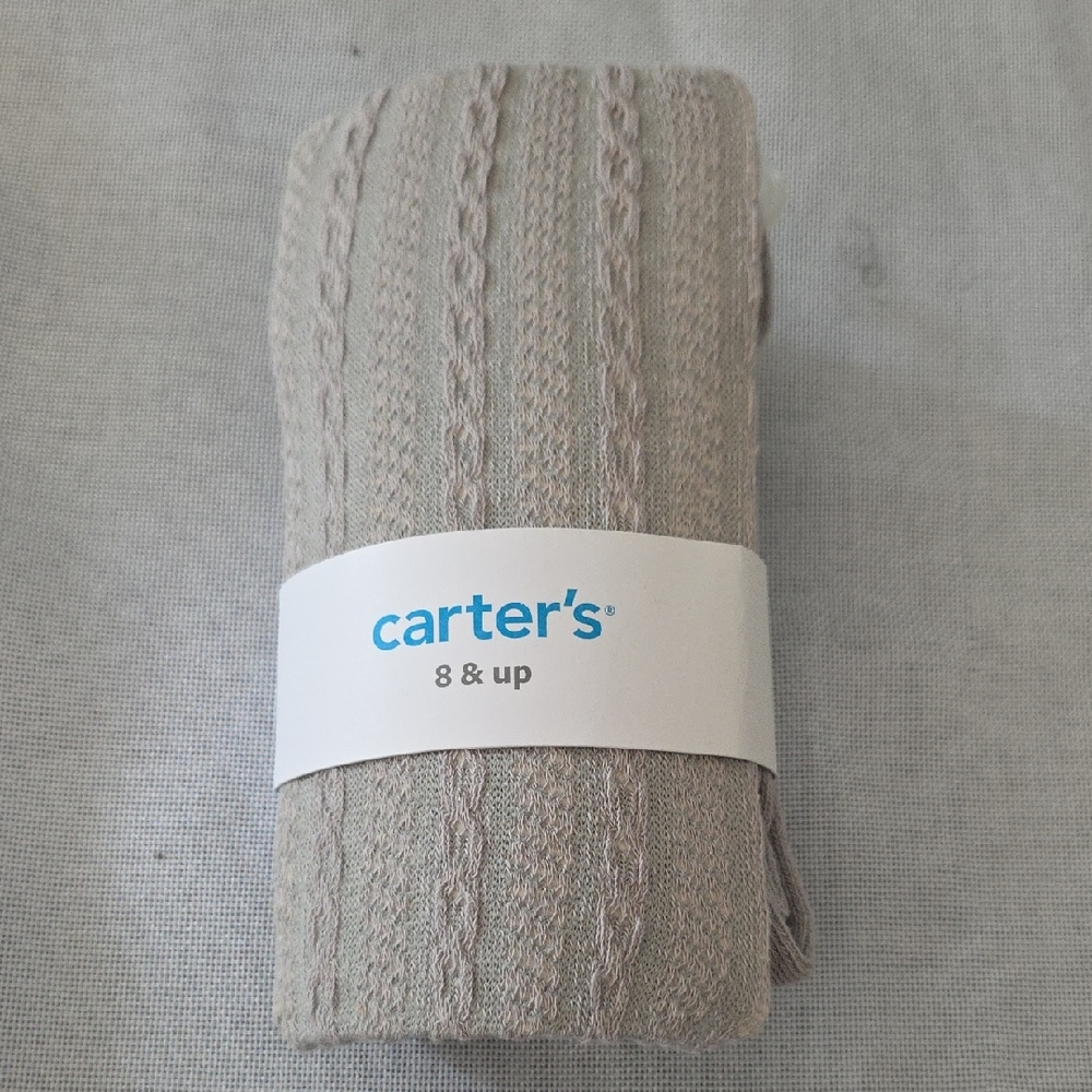 Carter's Light Gray Cable Knit Socks